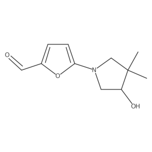 5-(4-Hydroxy-3,3-dimethylpyrrolidin-1-yl)furan-2-carbaldehyde Structure
