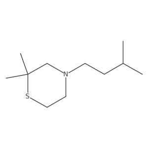 2,2-Dimethyl-4-(3-methylbutyl)thiomorpholine Structure