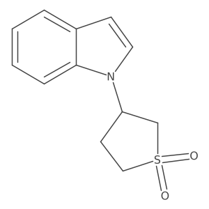 3-(1H-Indol-1-yl)tetrahydrothiophene 1,1-dioxide结构式