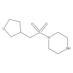 1-[[(Tetrahydro-3-furanyl)methyl]sulfonyl]piperazine Structure