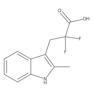 2,2-difluoro-3-(2-methyl-1H-indol-3-yl)propanoic acid Structure