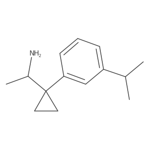 1-{1-[3-(Propan-2-yl)phenyl]cyclopropyl}ethan-1-amine结构式