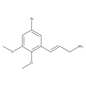 (E)-3-(5-bromo-2,3-dimethoxy-phenyl)prop-2-en-1-amine Structure