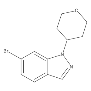 6-Bromo-1-(tetrahydro-2H-pyran-4-yl)-1H-indazole Structure