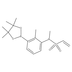 N-Methyl-N-[2-methyl-3-(4,4,5,5-tetramethyl-1,3,2-dioxaborolan-2-yl)phenyl]ethenesulfonamide Structure