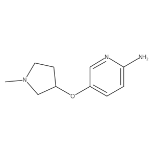5-[(1-Methyl-3-pyrrolidinyl)oxy]-2-pyridinamine结构式