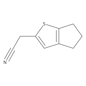 2-{4H,5H,6H-cyclopenta[b]thiophen-2-yl}acetonitrile结构式