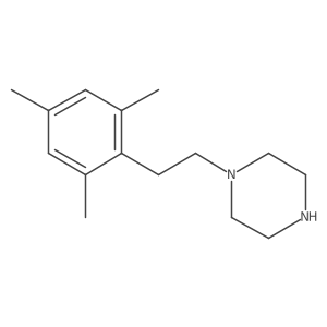 1-[2-(2,4,6-Trimethylphenyl)ethyl]piperazine结构式