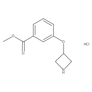 Methyl 3-(azetidin-3-yloxy)benzoate hydrochloride结构式