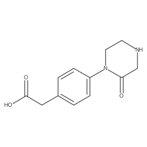 2-(4-(2-Oxopiperazin-1-yl)phenyl)acetic acid Structure
