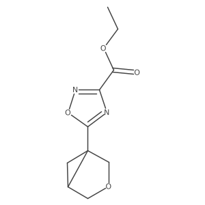 Ethyl 5-{3-oxabicyclo[3.1.0]hexan-1-yl}-1,2,4-oxadiazole-3-carboxylate结构式