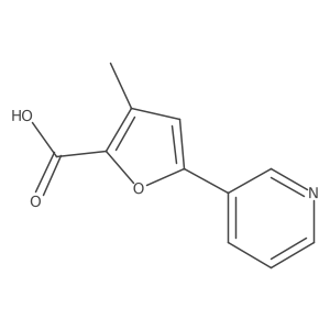 3-Methyl-5-(pyridin-3-yl)furan-2-carboxylic acid Structure