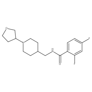 2,4-difluoro-N-((1-(tetrahydrofuran-3-yl)piperidin-4-yl)methyl)benzamide Structure