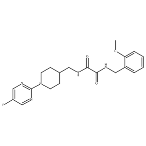 N1-((1-(5-fluoropyrimidin-2-yl)piperidin-4-yl)methyl)-N2-(2-methoxybenzyl)oxalamide结构式