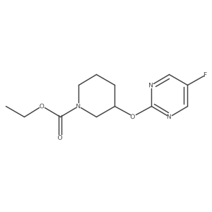Ethyl 3-((5-fluoropyrimidin-2-yl)oxy)piperidine-1-carboxylate Structure