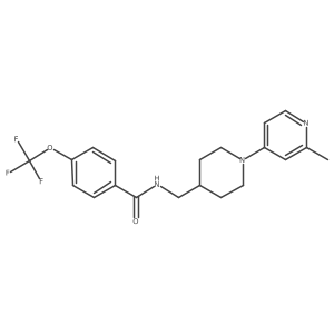 N-((1-(2-methylpyridin-4-yl)piperidin-4-yl)methyl)-4-(trifluoromethoxy)benzamide结构式