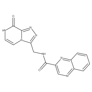 N-((8-hydroxy-[1,2,4]triazolo[4,3-a]pyrazin-3-yl)methyl)quinoxaline-2-carboxamide Structure