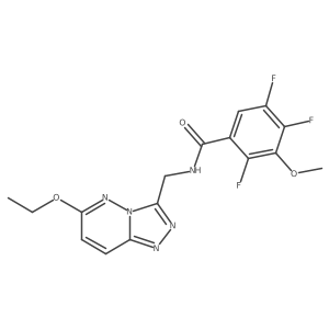 N-((6-ethoxy-[1,2,4]triazolo[4,3-b]pyridazin-3-yl)methyl)-2,4,5-trifluoro-3-methoxybenzamide Structure