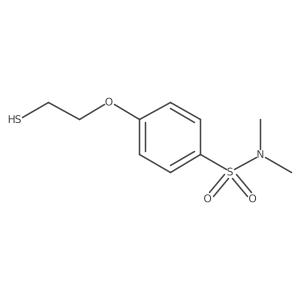 N,N-Dimethyl-4-(2-sulfanylethoxy)benzene-1-sulfonamide结构式