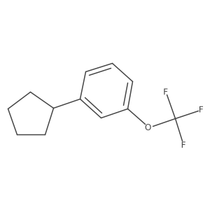 1-Cyclopentyl-3-(trifluoromethoxy)benzene结构式