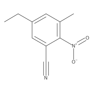 5-Ethyl-3-methyl-2-nitrobenzonitrile结构式