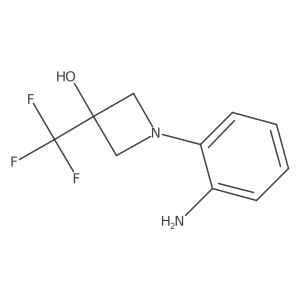 1-(2-Aminophenyl)-3-(trifluoromethyl)azetidin-3-ol结构式