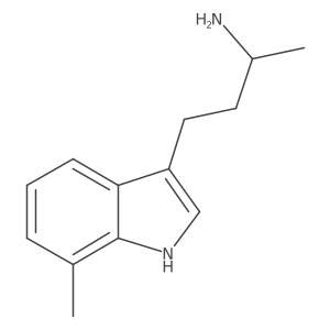 (2S)-4-(7-Methyl-1H-indol-3-yl)butan-2-amine结构式