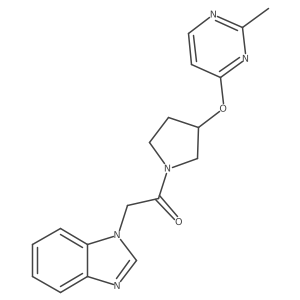 2-(1H-1,3-benzodiazol-1-yl)-1-{3-[(2-methylpyrimidin-4-yl)oxy]pyrrolidin-1-yl}ethan-1-one Structure