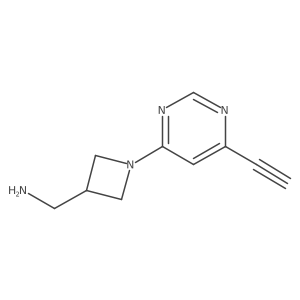 [1-(6-Ethynylpyrimidin-4-yl)azetidin-3-yl]methanamine结构式