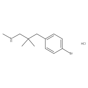 [3-(4-Bromophenyl)-2,2-dimethylpropyl](methyl)amine hydrochloride Structure