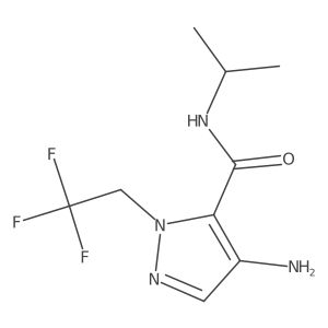 4-Amino-N-isopropyl-1-(2,2,2-trifluoroethyl)-1H-pyrazole-5-carboxamide Structure