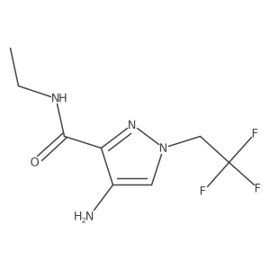 4-Amino-N-ethyl-1-(2,2,2-trifluoroethyl)-1H-pyrazole-3-carboxamide Structure