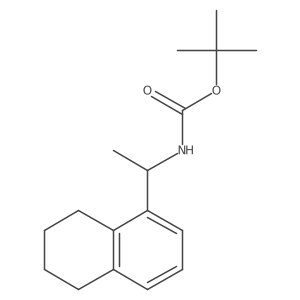 tert-butyl N-[(1R)-1-(5,6,7,8-tetrahydronaphthalen-1-yl)ethyl]carbamate Structure