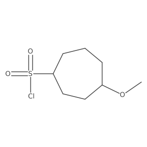 4-Methoxycycloheptane-1-sulfonyl chloride Structure
