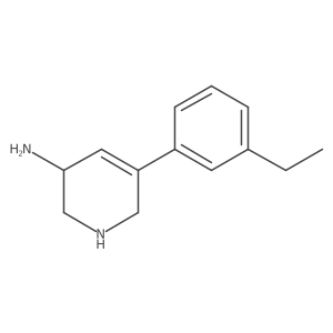 5-(3-Ethylphenyl)-1,2,3,6-tetrahydropyridin-3-amine结构式