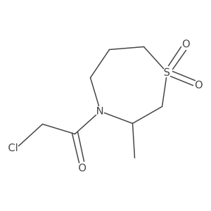 4-(2-Chloroacetyl)-3-methyl-1lambda6,4-thiazepane-1,1-dione结构式