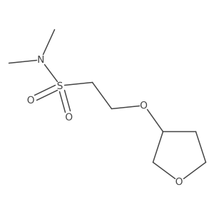 N,N-dimethyl-2-(oxolan-3-yloxy)ethane-1-sulfonamide结构式