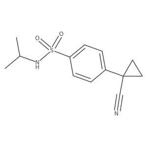 4-(1-cyanocyclopropyl)-N-(propan-2-yl)benzene-1-sulfonamide Structure