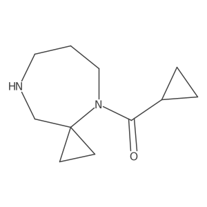 4-Cyclopropanecarbonyl-4,8-diazaspiro[2.6]nonane结构式