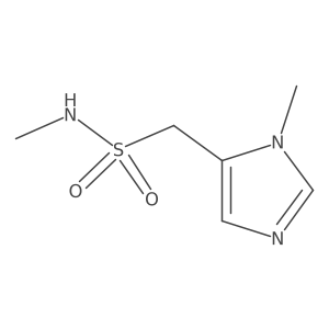 N-methyl-1-(1-methyl-1H-imidazol-5-yl)methanesulfonamide结构式