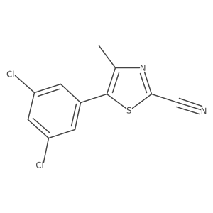 5-(3,5-Dichlorophenyl)-4-methyl-1,3-thiazole-2-carbonitrile Structure