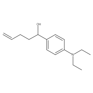 1-[4-(Diethylamino)phenyl]pent-4-en-1-ol结构式