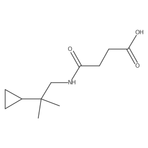 3-[(2-Cyclopropyl-2-methylpropyl)carbamoyl]propanoic acid Structure