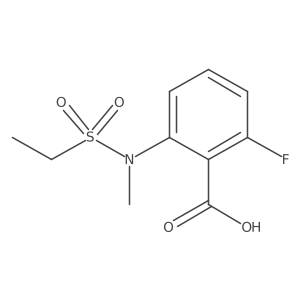 2-fluoro-6-(N-methylethanesulfonamido)benzoic acid结构式