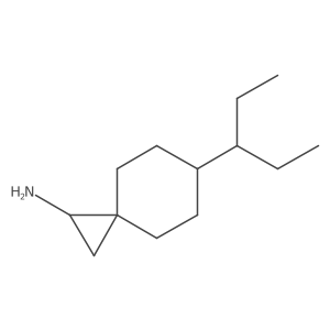 6-(Pentan-3-yl)spiro[2.5]octan-1-amine结构式