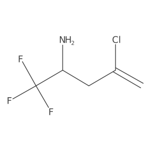 4-Chloro-1,1,1-trifluoropent-4-en-2-amine结构式