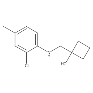 1-{[(2-Chloro-4-methylphenyl)amino]methyl}cyclobutan-1-ol Structure
