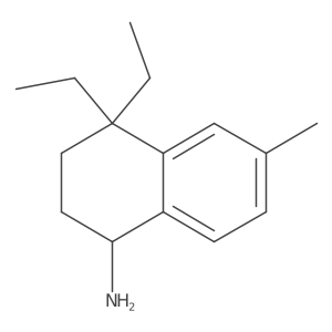 4,4-Diethyl-6-methyl-1,2,3,4-tetrahydronaphthalen-1-amine结构式