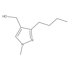 (3-butyl-1-methyl-1H-pyrazol-4-yl)methanol Structure