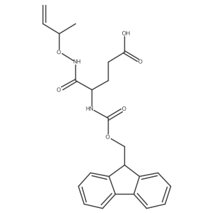 4-[(but-3-en-2-yloxy)carbamoyl]-4-({[(9H-fluoren-9-yl)methoxy]carbonyl}amino)butanoic acid结构式